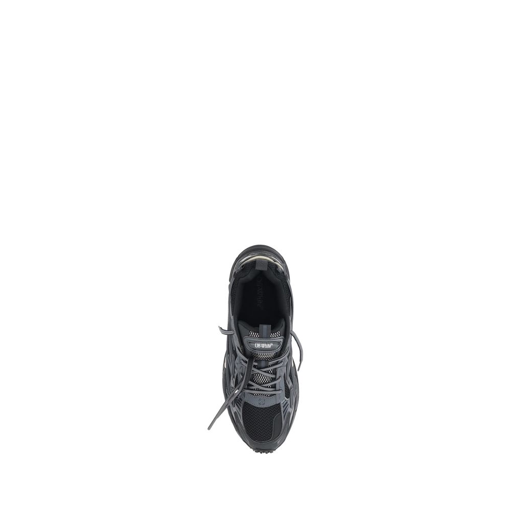 Off-White Black Polyester Athletic Sneakers
