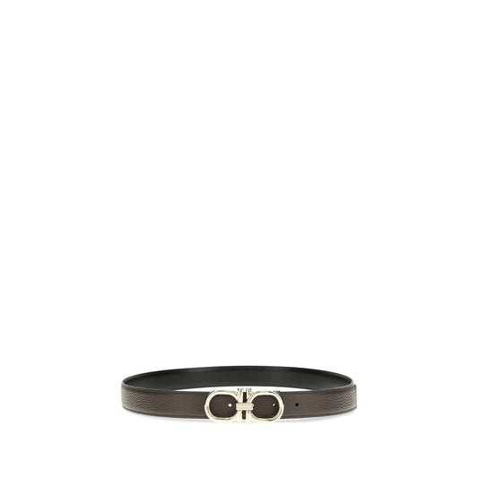Ferragamo Brown Calf Leather Bos Taurus Regular Belt