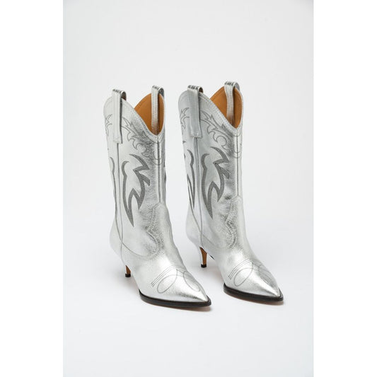 Moschino Multicolor Viscose High Heel Boots