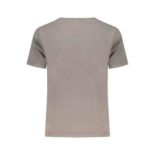 Desigual Grigio Cotton Women T-Shirt