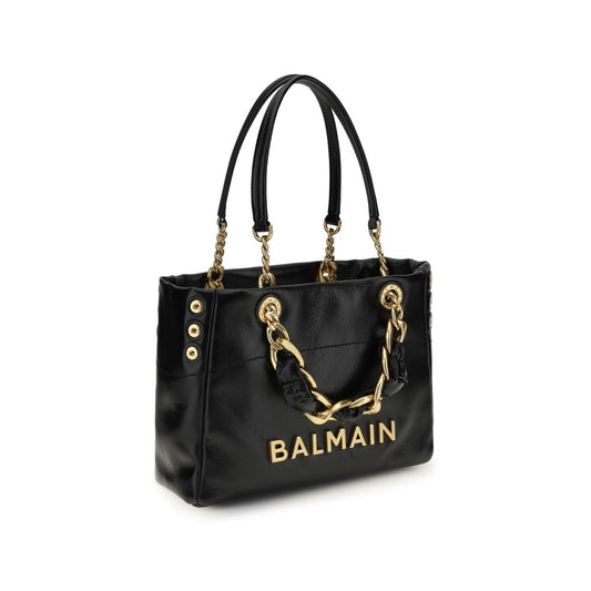 Balmain Black Calf Leather Bos Taurus Shoulder Bag