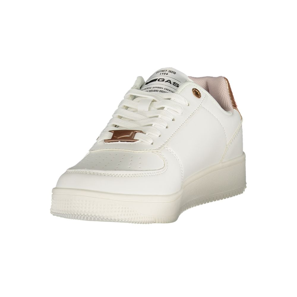 Gas Bianco Polyurethane Women Sneaker