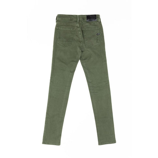 Gas Green Cotton Jeans Denim
