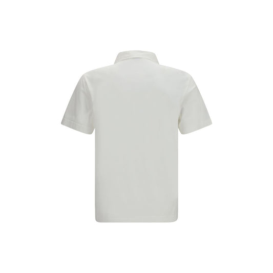 Burberry White Cotton Polo Shirt