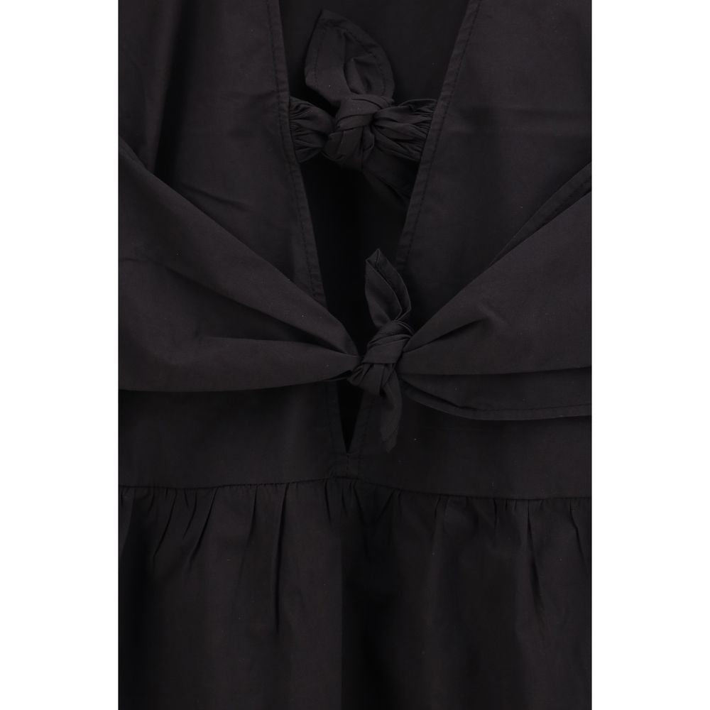 Ganni Black Cotton Casual Dress