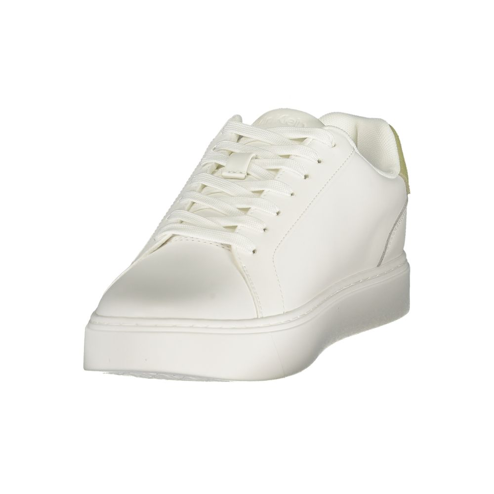 Calvin Klein White Polyester Athletic Sneakers