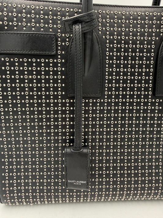 Saint Laurent SAINT LAURENT SAC DU JOUR Small Studded Black with Studs Handbag