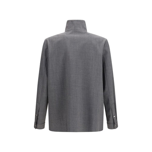 Valentino Garavani Gray Polyester Coat