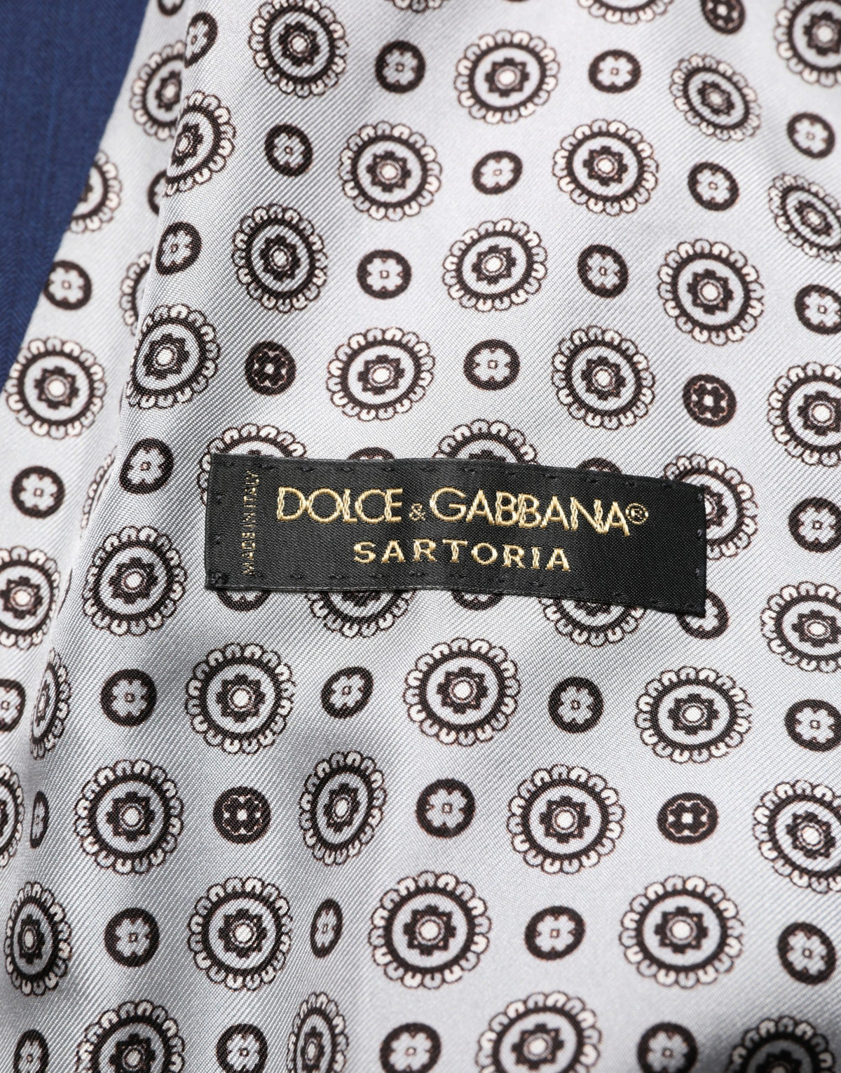 Dolce & Gabbana Navy Blue Wollkleid Formelle Weste