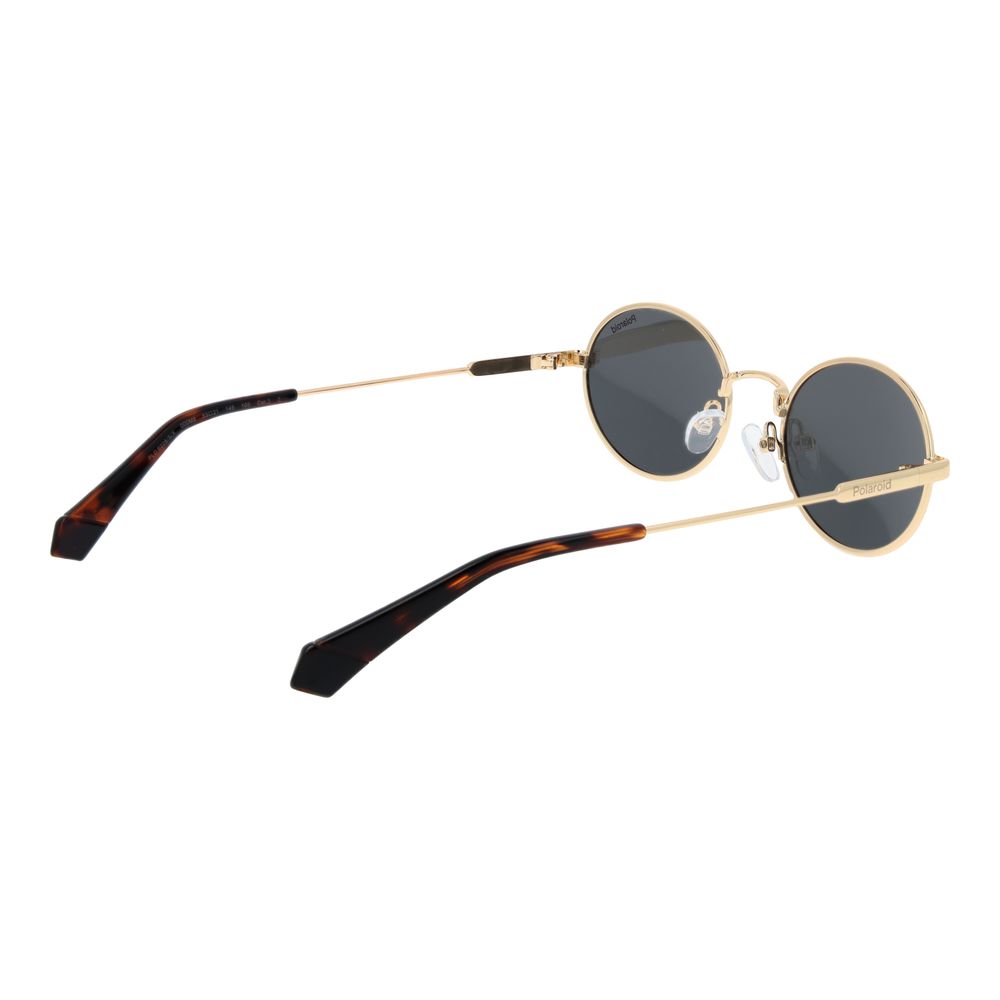 Polaroid Gold Metal Sunglasses