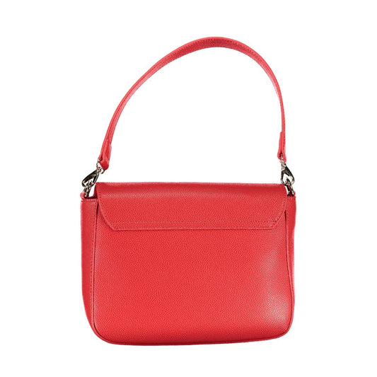 Mario Valentino Rosso Damenhandtasche aus Polyurethan mit abnehmbaren Griffen