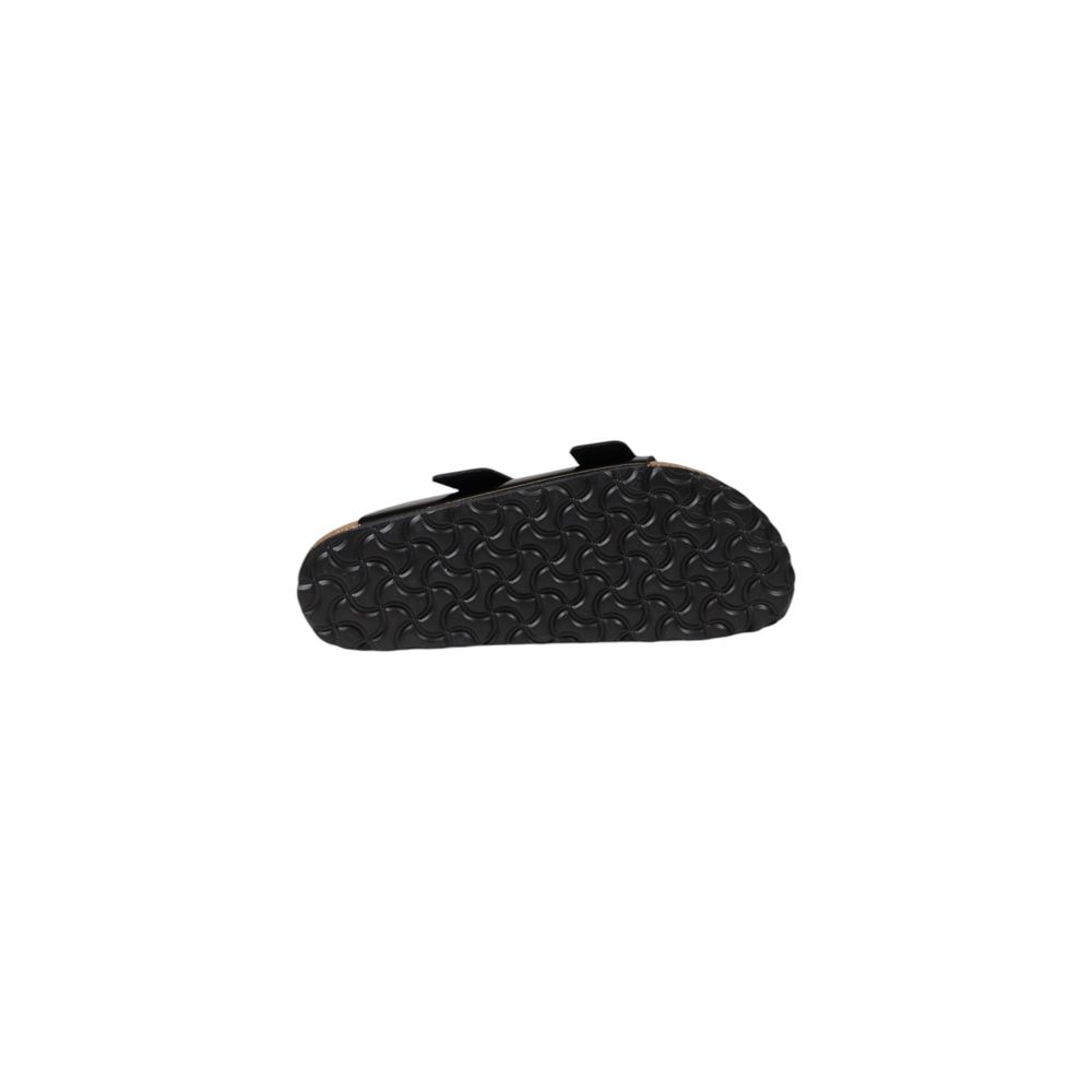 Birkenstock Black Leather Slippers