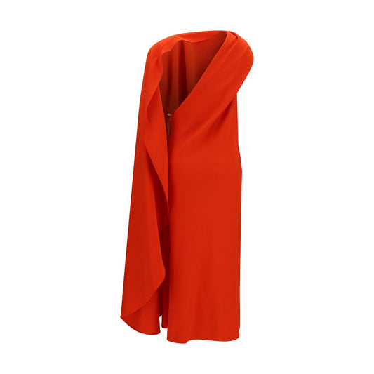Balenciaga Red Silk Casual Dress