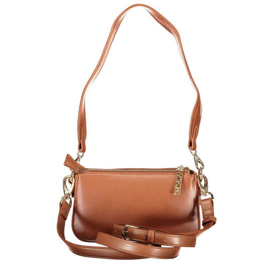 Mario Valentino Brown Polyurethane Women's Bag