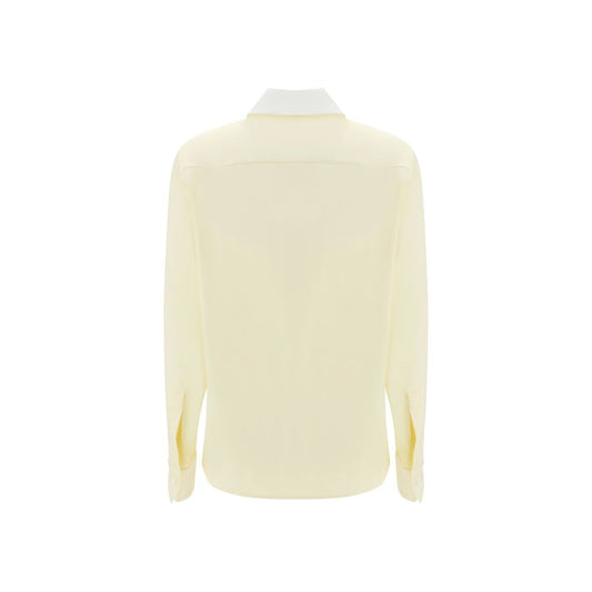 Loewe Bicolor Silk Dress Shirt