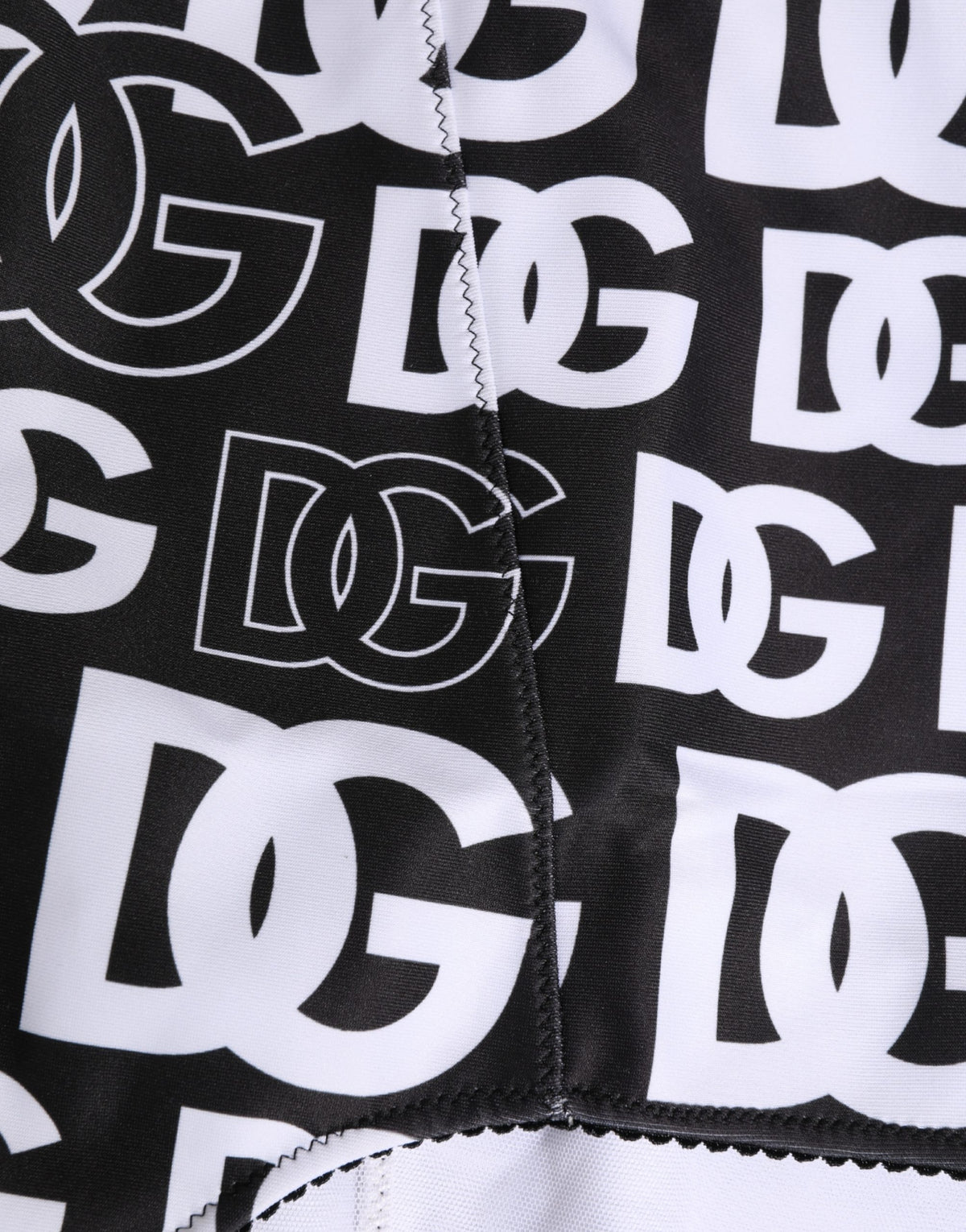 Dolce & Gabbana Schwarz-Weißer DG Logo Taillenbund Mieder Unterwäsche