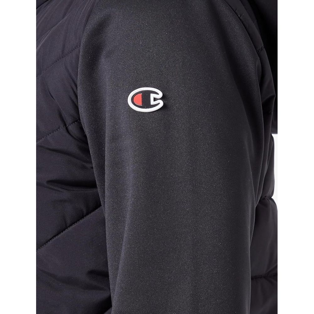 Schwarze Polyester-Bomberjacke von Champion