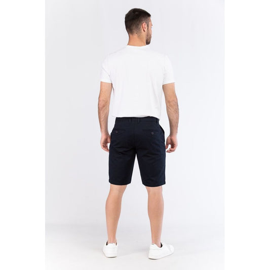 Champion Blue Leather Bermuda Shorts