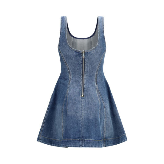 Self-Portrait Blue Cotton Casual Dress