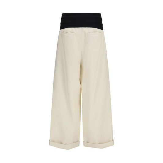 Darkpark Beige Cotton Casual Pants