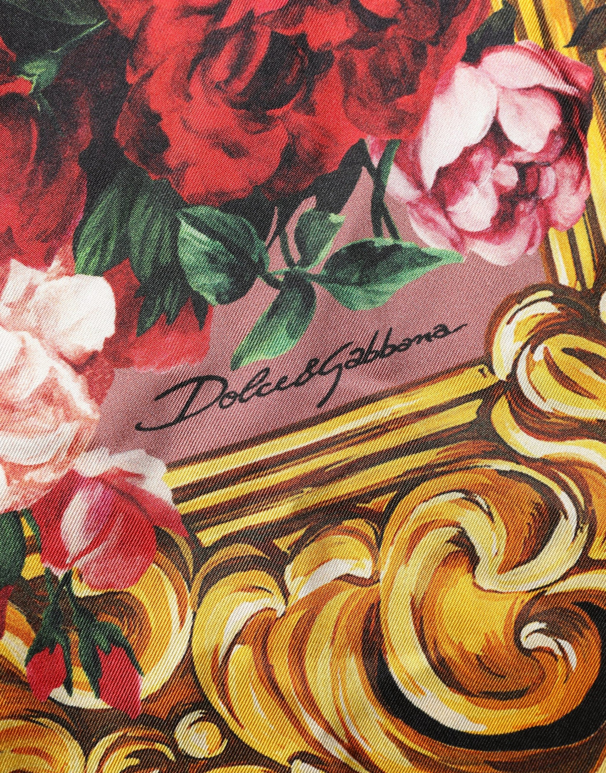 Dolce & Gabbana Mehrfarbiges geblümtes Langarm-Hemdblusen-Oberteil