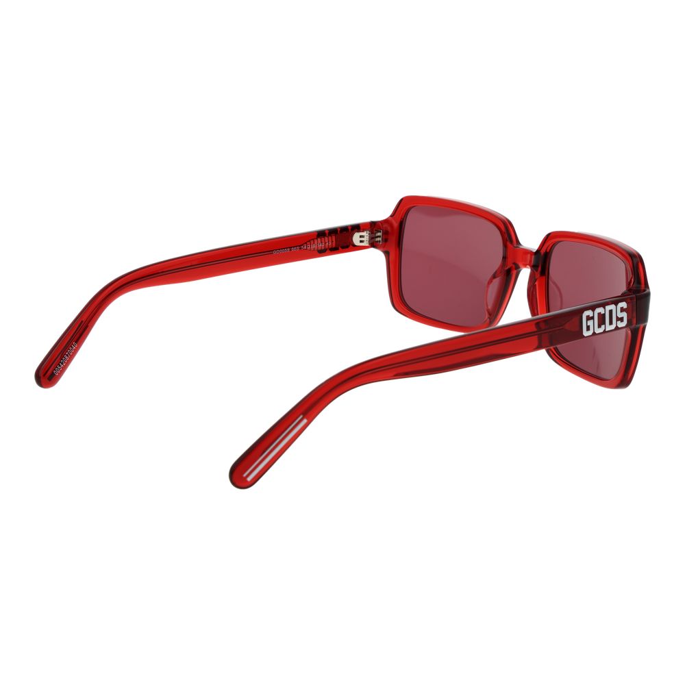 GCDS Red Plastic Sunglasses