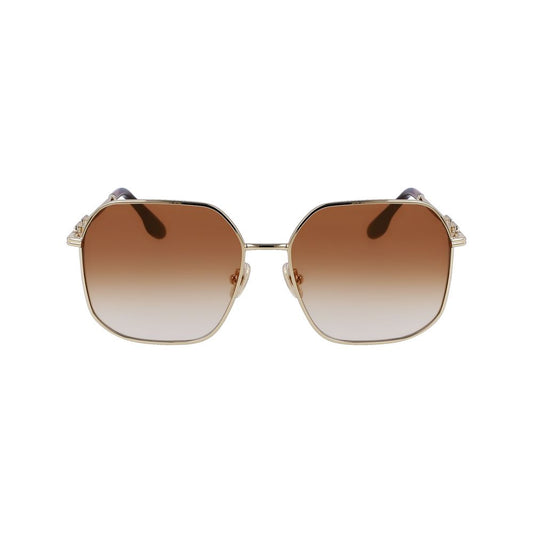 Victoria Beckham Gold Metal Sunglasses