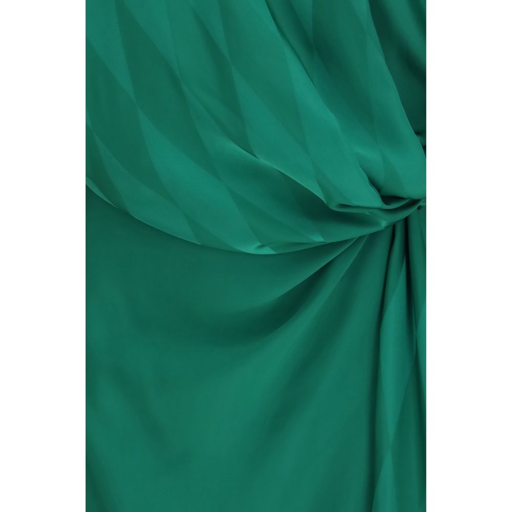Versace Zweifarbige legere Seidenkleid