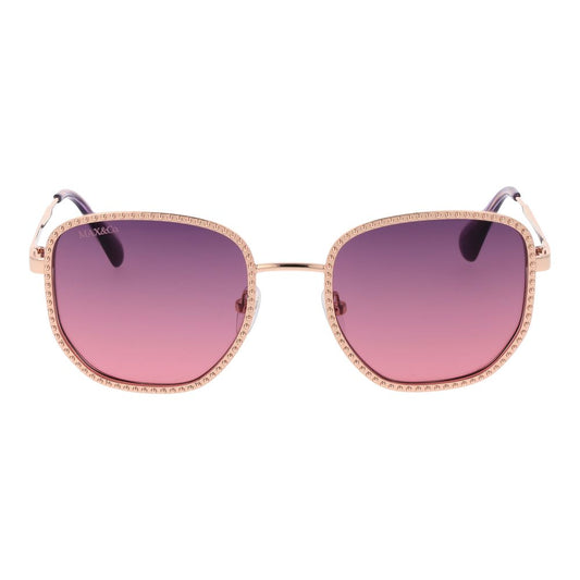 Max & Co Rose Gold Metal Sunglasses