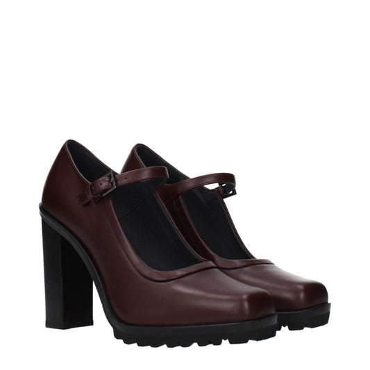 Max Mara Brown Leather High Heel Pumps