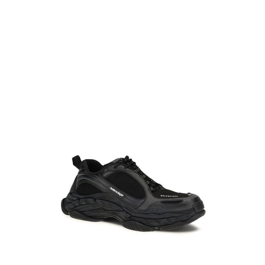 Balenciaga Black Polyester Athletic Sneakers
