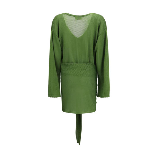 The Attico Bicolor Viscose Casual Dress