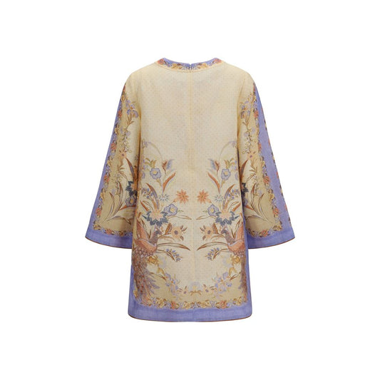 Zimmermann Multicolor Linen Casual Dress
