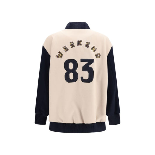 Max Mara Blue Wool Oves Aries Bomber