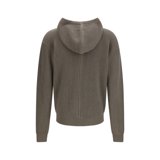 Rick Owens Gray Wool Oves Aries Hoodie