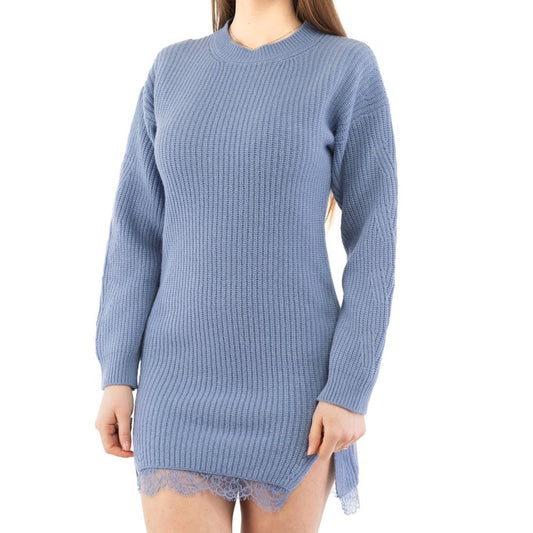Moschino Purple Wool Casual Dress