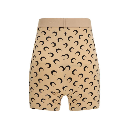 Marine Serre Beige Polyamide Bermuda Shorts
