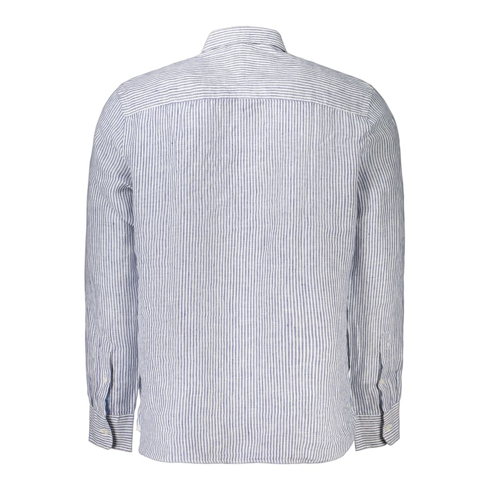North Sails Blue Linen Pattern Shirt