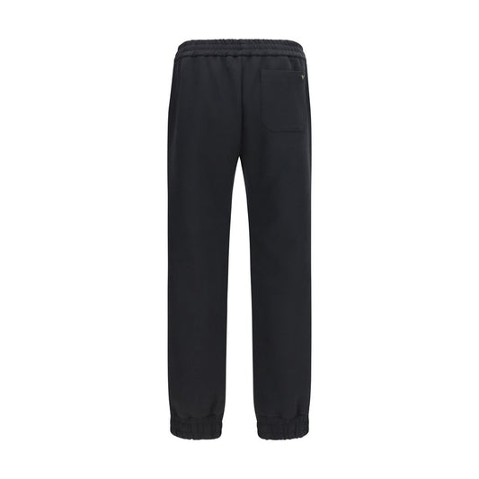 Valentino Garavani Black Cotton Joggers (Workout Pants)