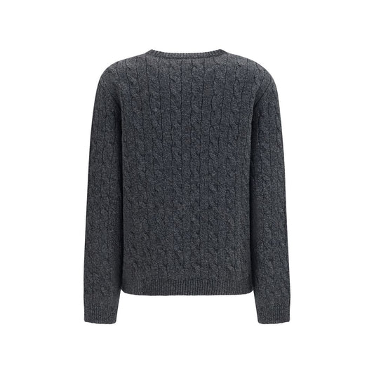 Valentino Gray Wool Oves Aries Sweatshirt