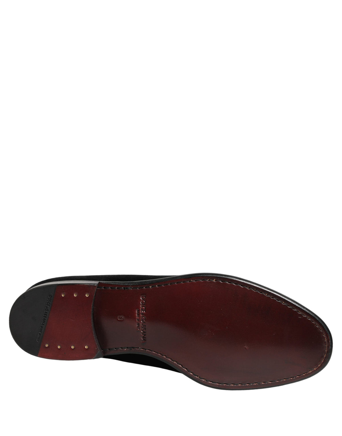 Dolce & Gabbana Schwarze Samt Slipper Formelle Herrenschuhe