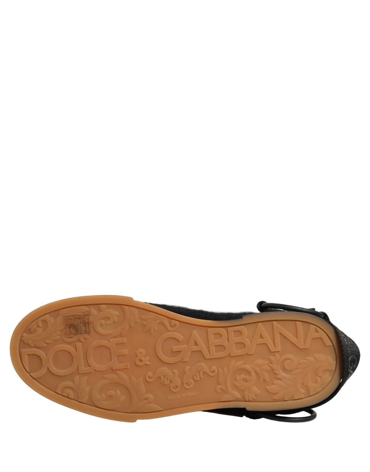 Dolce & Gabbana Schwarze Leder Low Trainers Herren Sneakers Schuhe