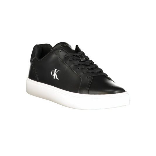 Calvin Klein Black Polyurethane Men's Sneaker