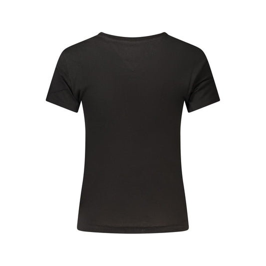Tommy Hilfiger Black Cotton Women's T-Shirt