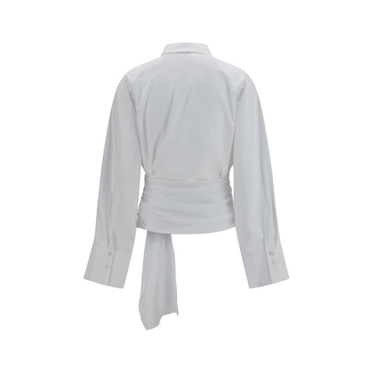 7FOR White Cotton Dress Shirt