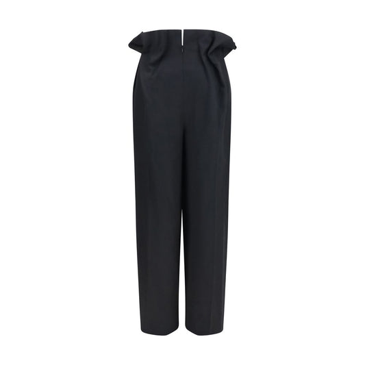Khaite Black Wool Oves Aries Casual Pants