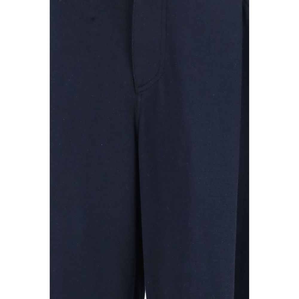 Brunello Cucinelli Blaue Freizeithose aus Baumwolle
