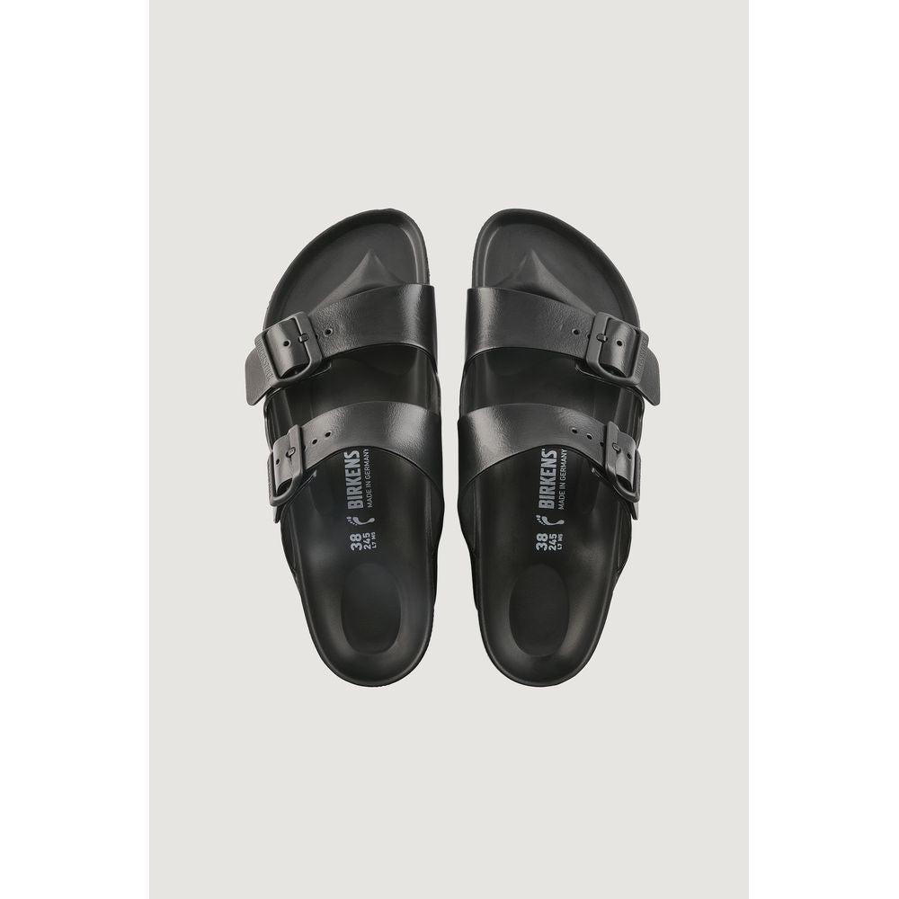 Birkenstock schwarze flache EVA-Sandalen