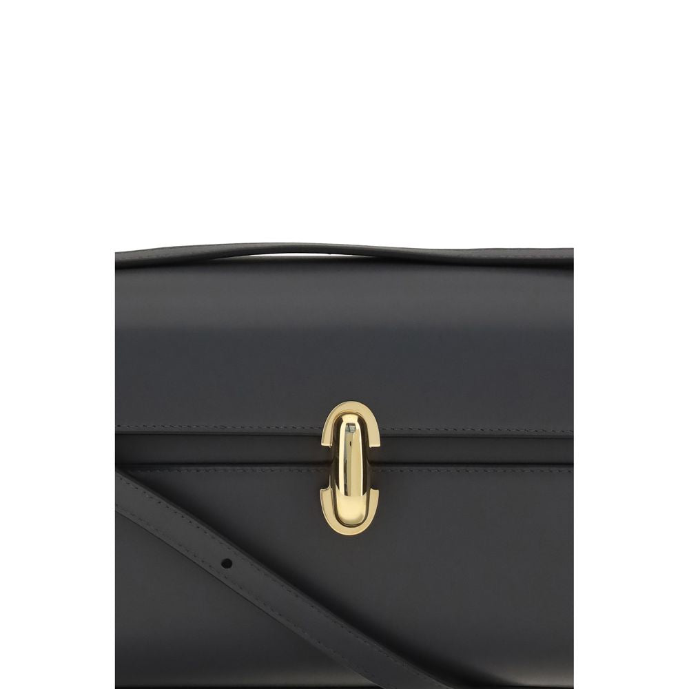 Savette Gray Calf Leather Bos Taurus Umhängetasche