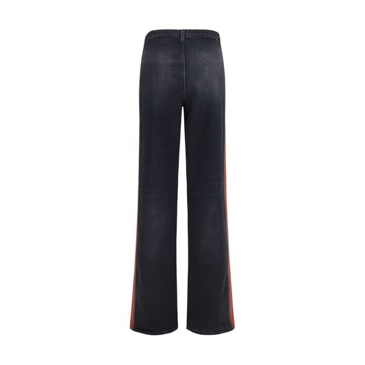 Gucci Black Cotton Straight-Leg Jeans